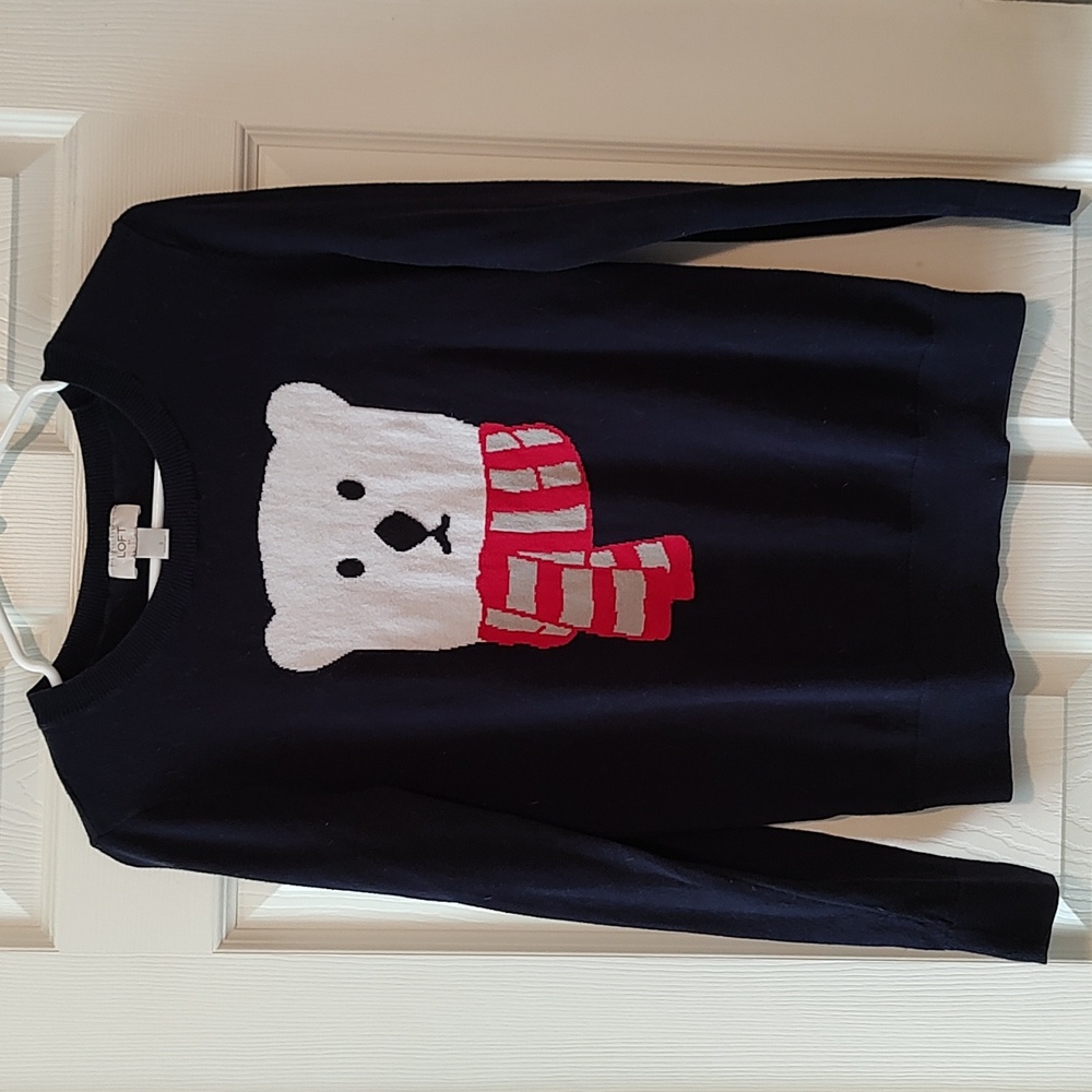 S, Loft, Polar Bear sweater.